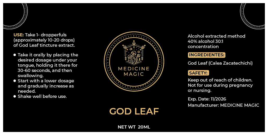God Leaf Tincture 20ml