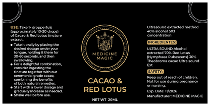 Cacao Extract & Red Lotus(Nymphaea Pubescens) Tincture 20ml