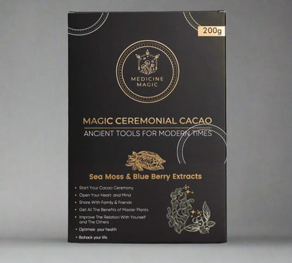 Ceremonial Grade Cacao Infused Sea Moss & Blue Berry Extracts