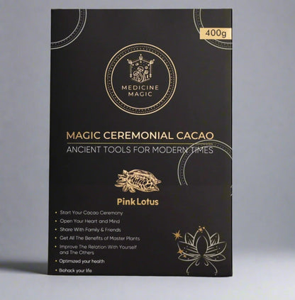 Ceremonial Grade Cacao Pink Lotus (nelumbo nucifera)