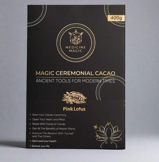 Ceremonial Grade Cacao Pink Lotus (nelumbo nucifera)