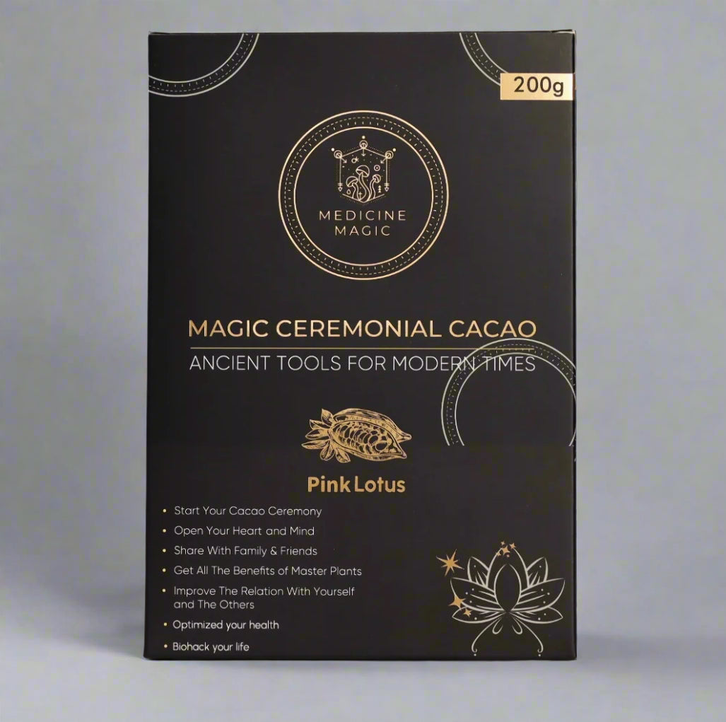 Ceremonial Grade Cacao Pink Lotus (nelumbo nucifera)