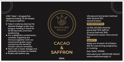 Cacao Extract & Saffron Tincture 20ml
